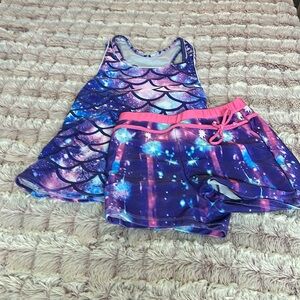Girls 2 piece Swimsuit size large